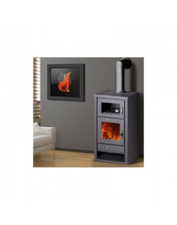 Holzofen mit Ofen 16KW